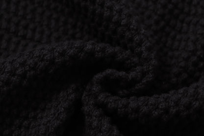 250813 A new high-quality two-color long-sleeved knitted coat