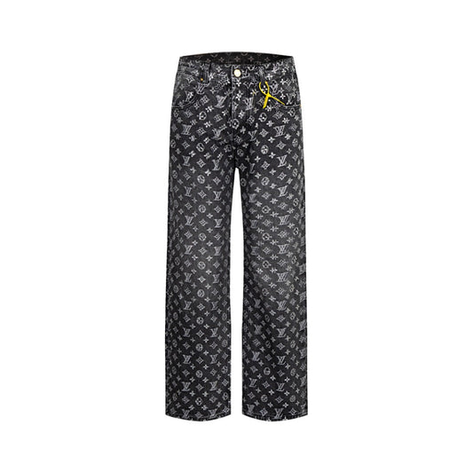 250813 New top-quality embossed diamond jeans
