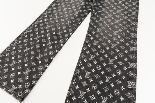 250813 New top-quality embossed diamond jeans