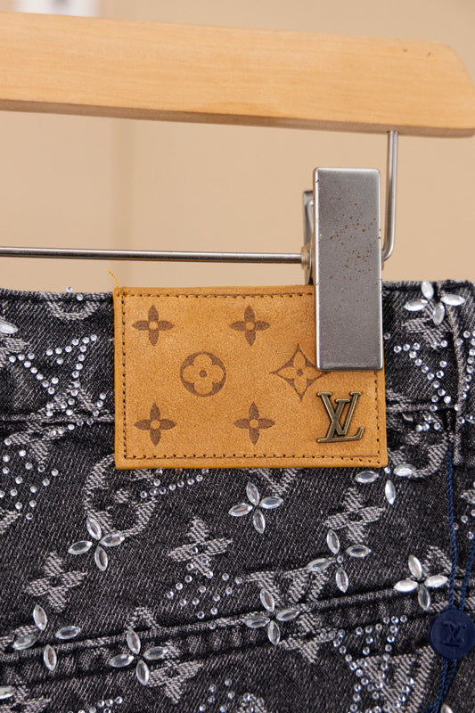250813 New top-quality embossed diamond jeans