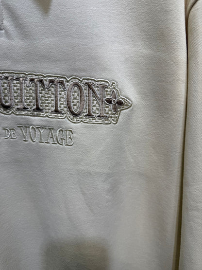 250813 New high-quality POLO sweatshirt with checkered embroidery zipper