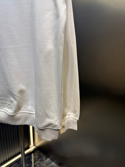 250813 New high-quality POLO sweatshirt with checkered embroidery zipper