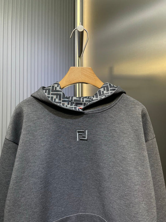 250813 New high-quality double-layer luxury soft air cotton hooded sweatshirt