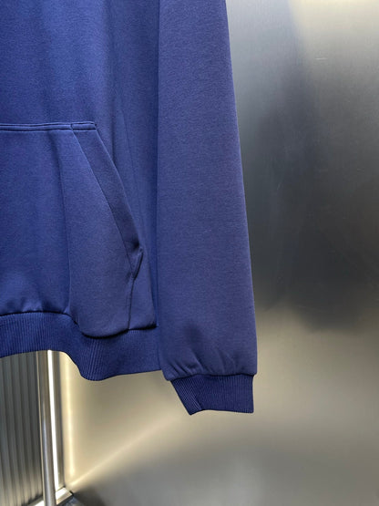 250813 New high-quality embroidered embossed zipper sweatshirt