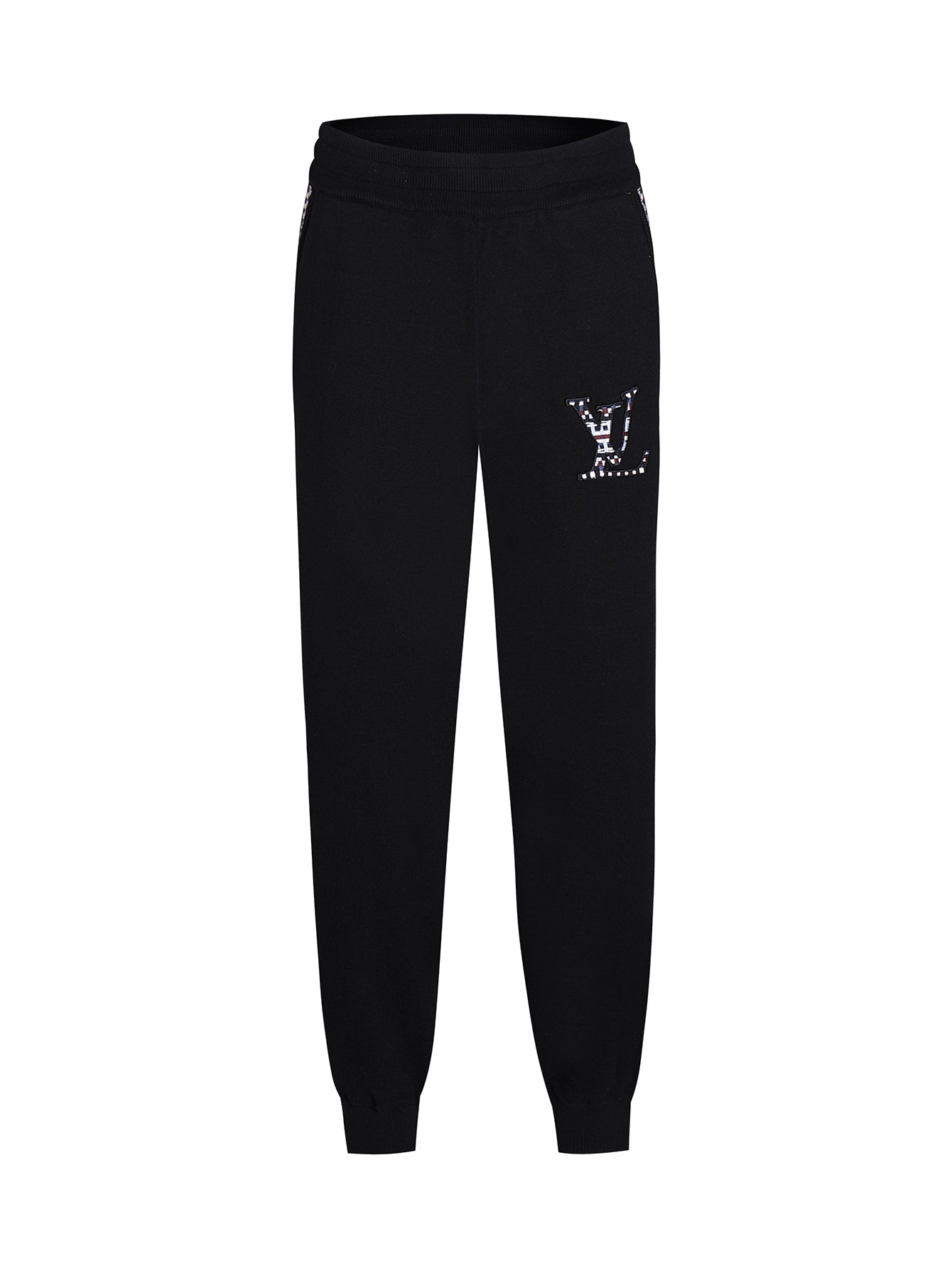 250813 New high-quality embroidered stretched-waist sport pants