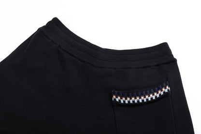 250813 New high-quality embroidered stretched-waist sport pants