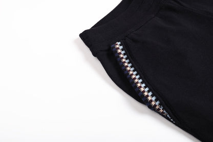 250813 New high-quality embroidered stretched-waist sport pants