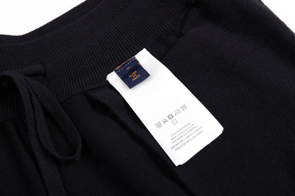 250813 New high-quality embroidered stretched-waist sport pants