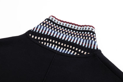 250813 New high-quality embroidered knitted flight jacket