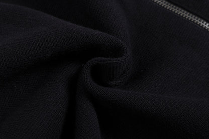 250813 New high-quality embroidered knitted flight jacket